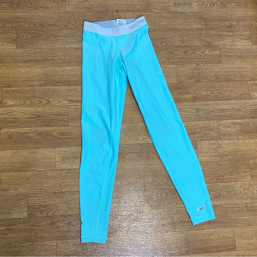 Nike Pro Leggings - Tiffany Blue
